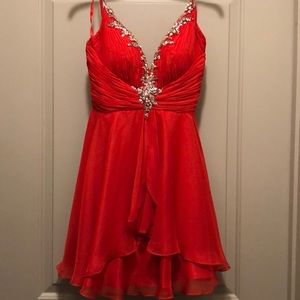 Mac Duggal Red Cocktail Dress